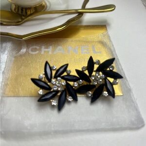 Black and Gold Elegant Earrings